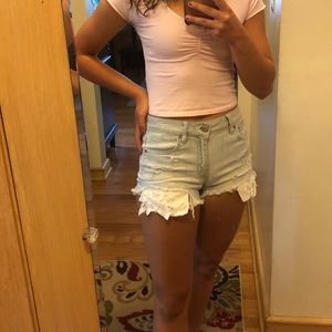 Jean shorts- American eagle